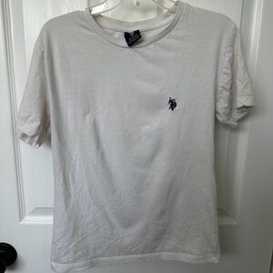 White U.S Polo Assn Logo T shirt